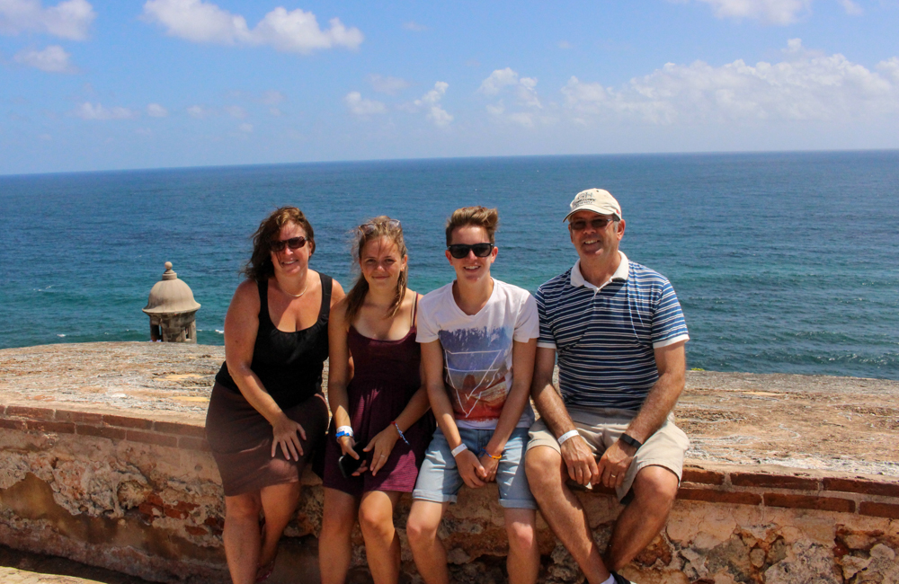 Family photo at the Fort