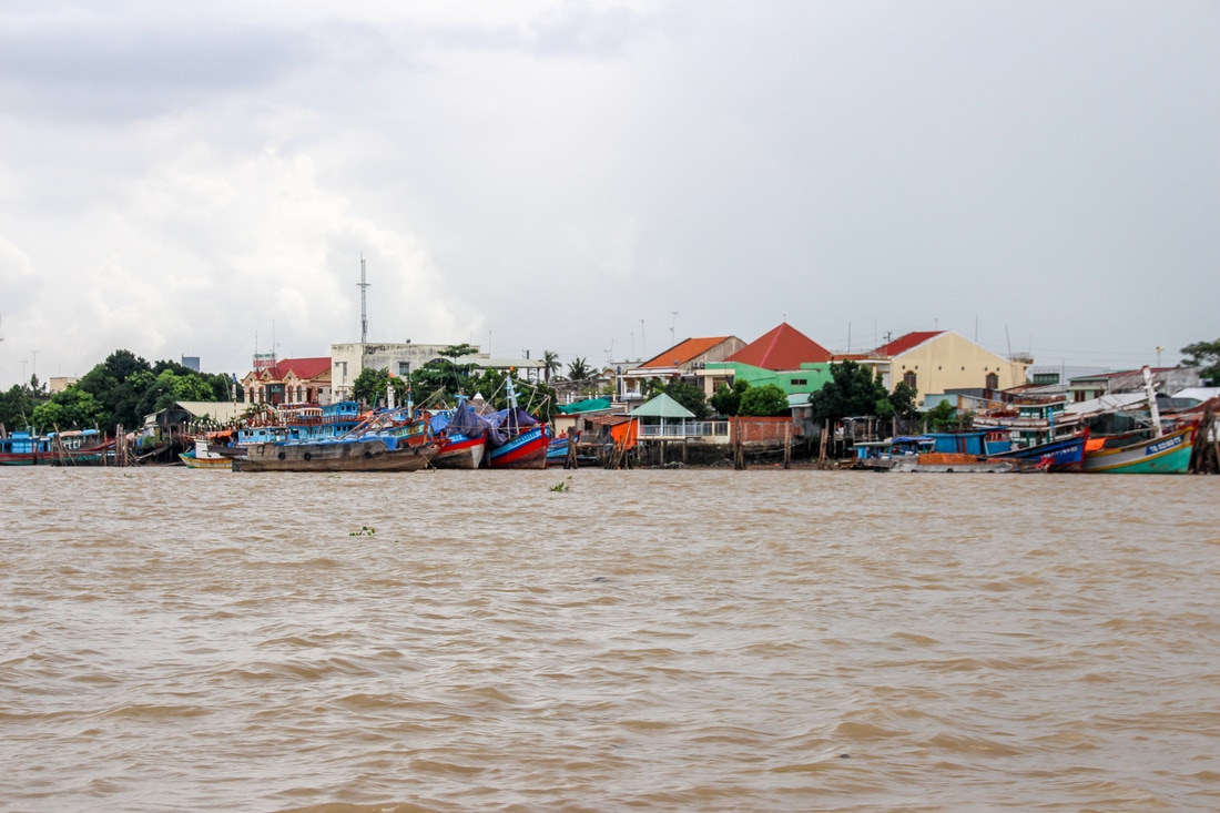 Villages along the Mekong River
