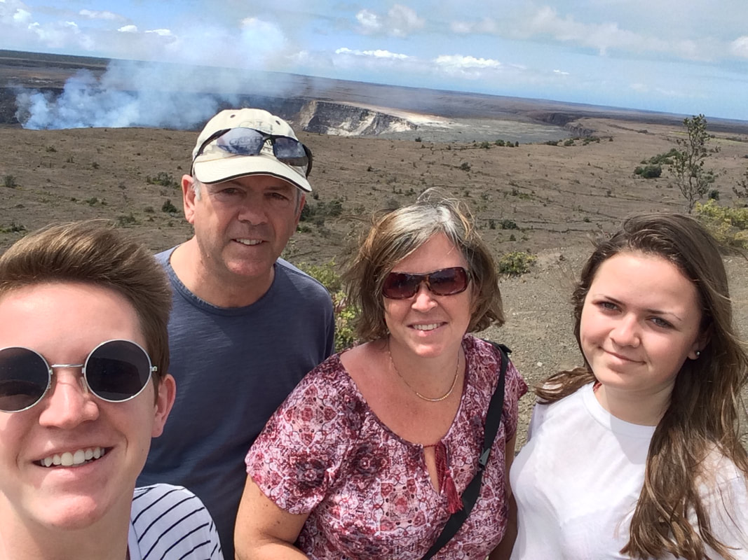 Visiting the crater on the Big Island