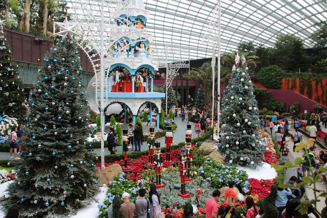 Christmas Display in the Flower Dome