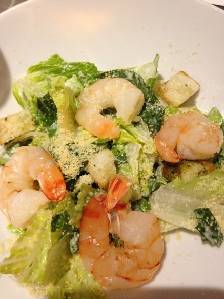 My shrimp caesar salad