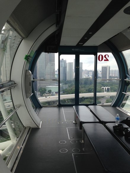 Capsule on the Singapore Flyer