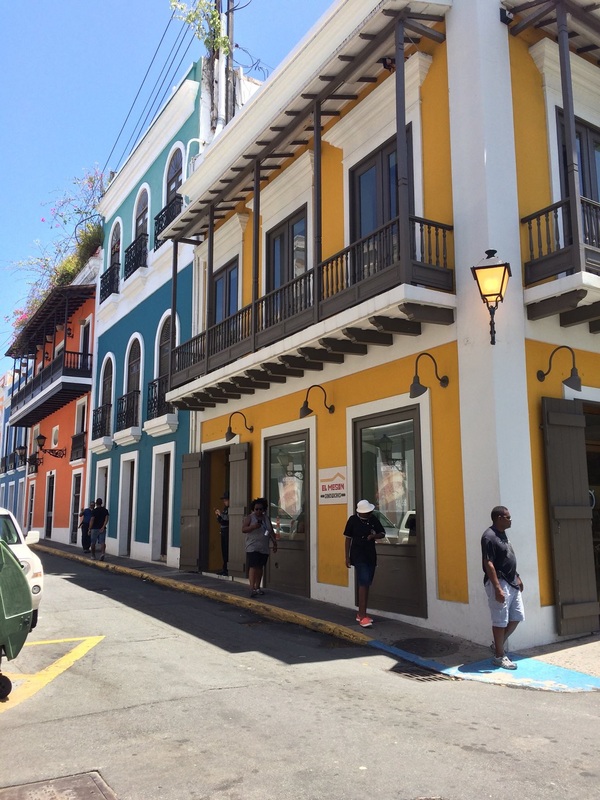 Colourful street in San Juan